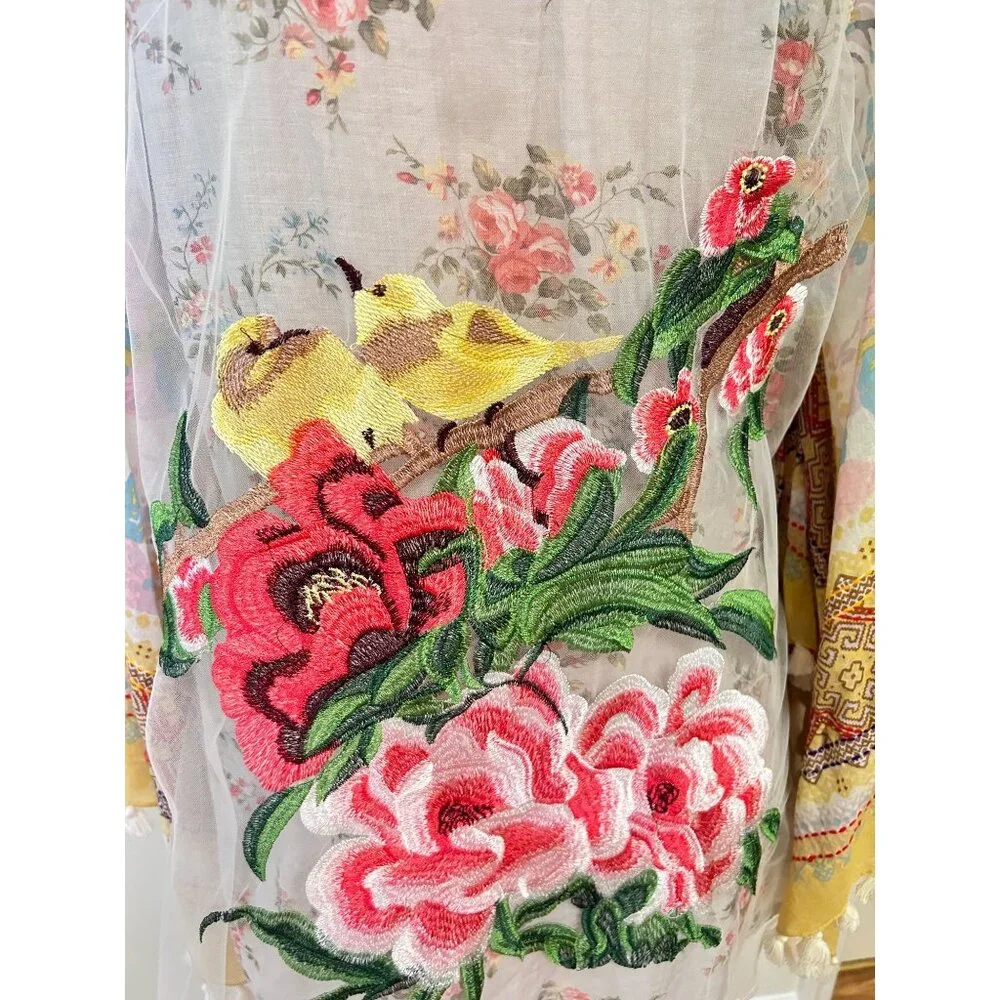 Aratta Silent Journey Nature's Love Shirt Top Medium - Picture 6 of 9